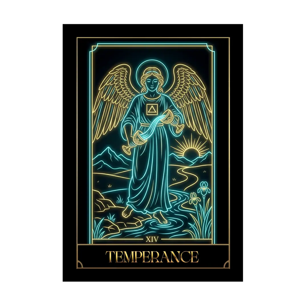 Temperance tarot card