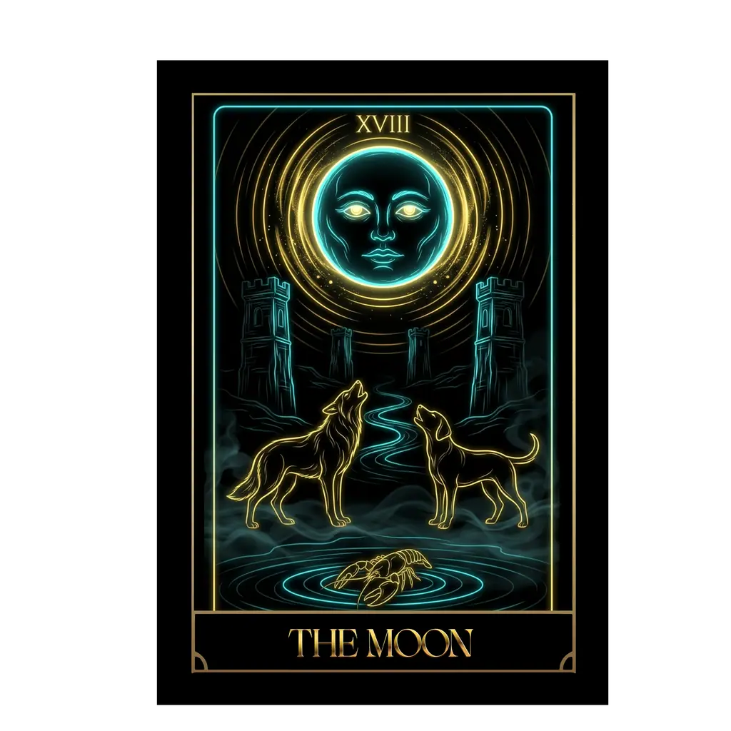 The Moon tarot card