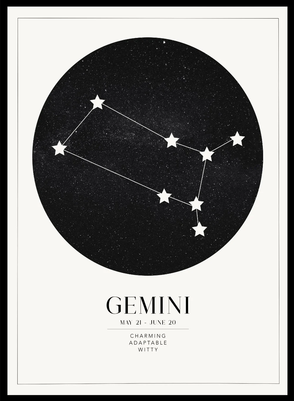 Gemini zodiac art