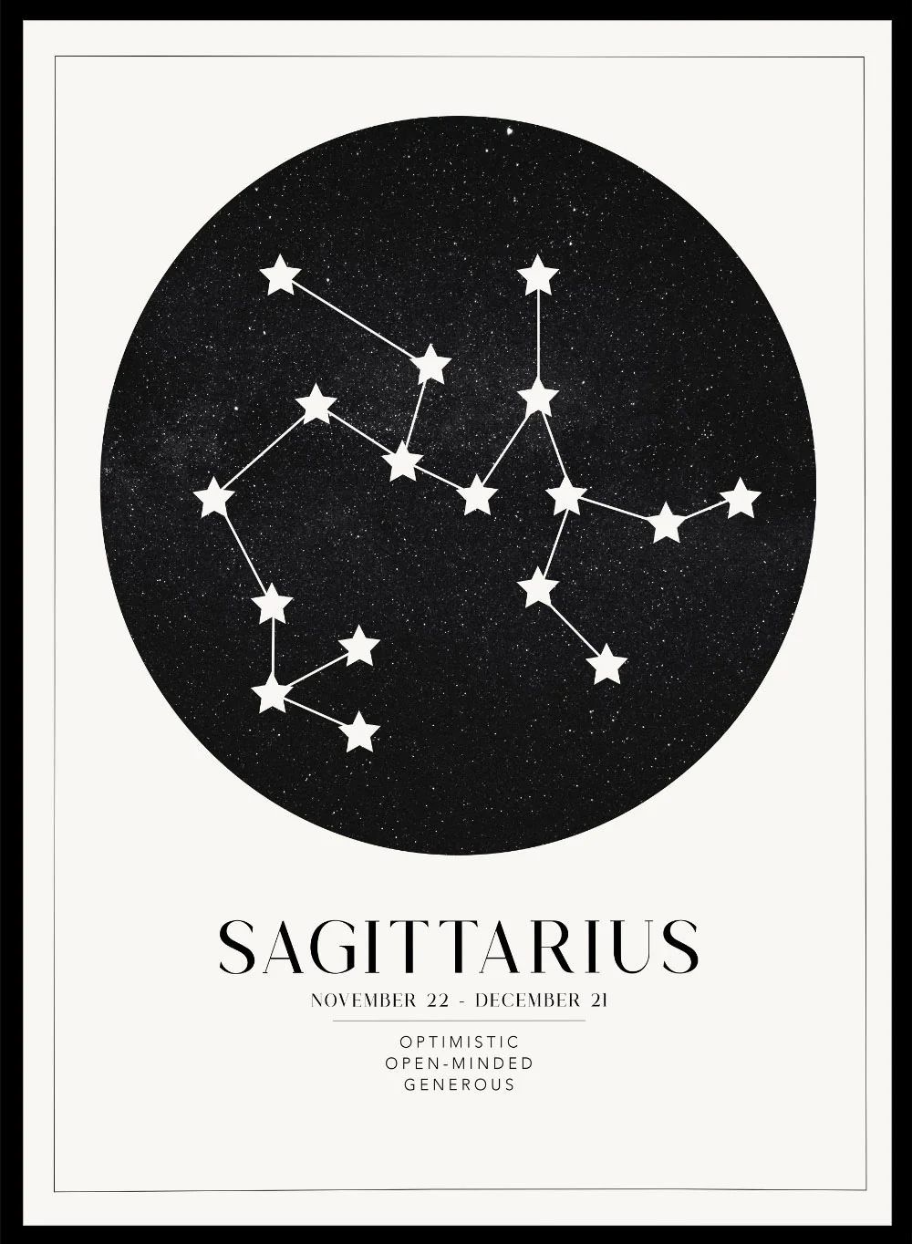 Sagittarius zodiac art