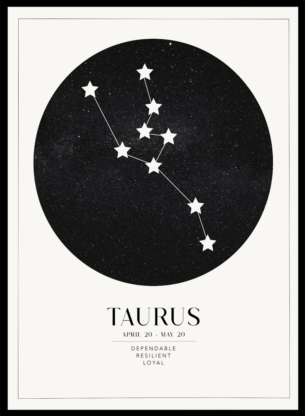 Taurus zodiac art