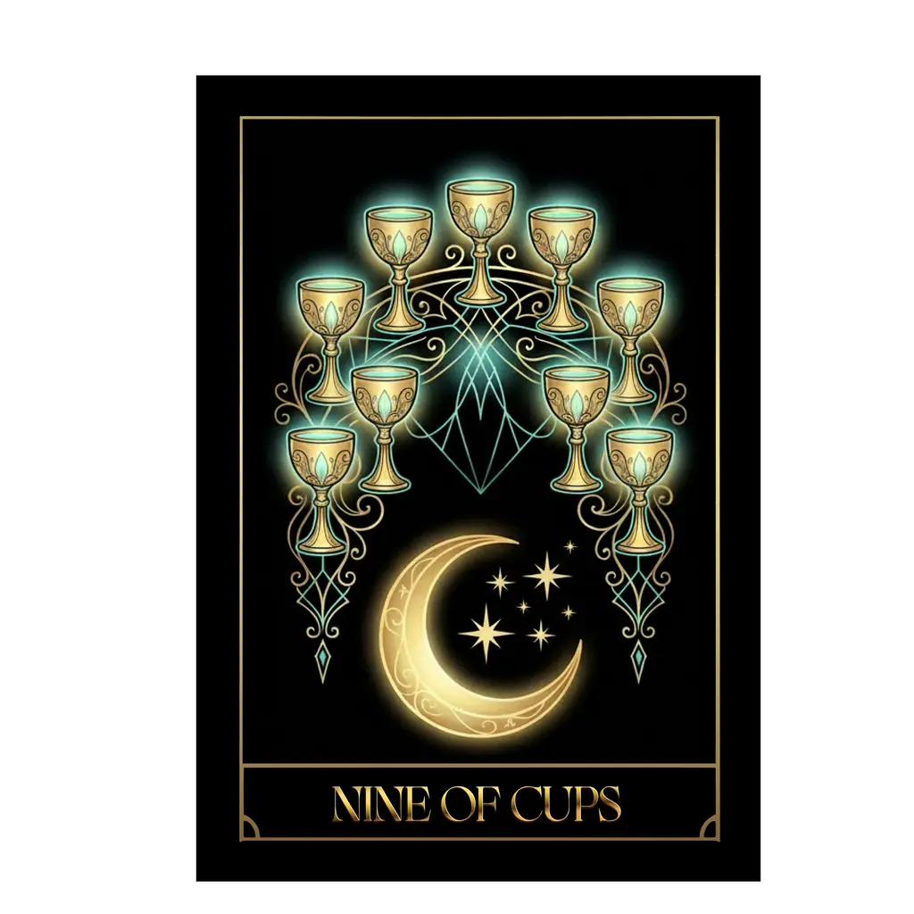 Nine of Cups tarot card