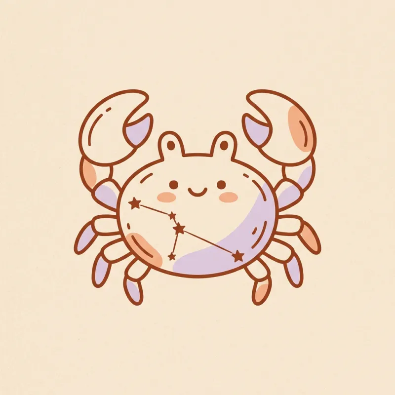 Cancer zodiac illustration