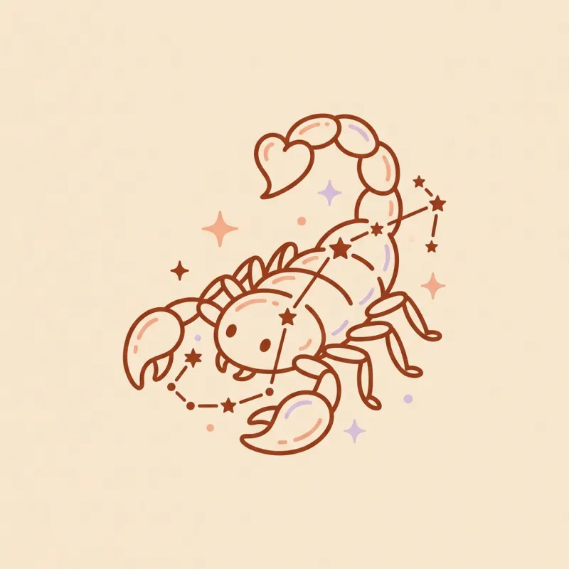 Scorpio zodiac illustration