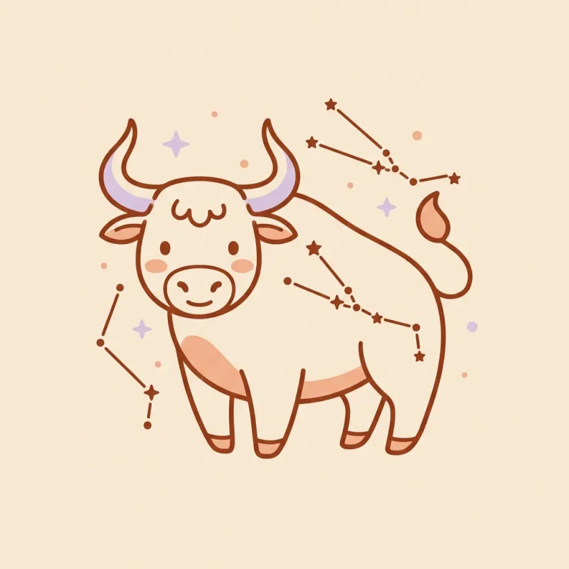 Taurus zodiac illustration